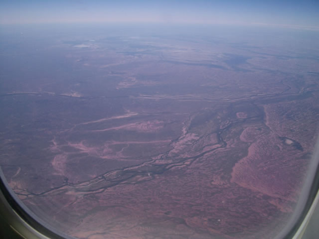 View from the plane - of the plain.