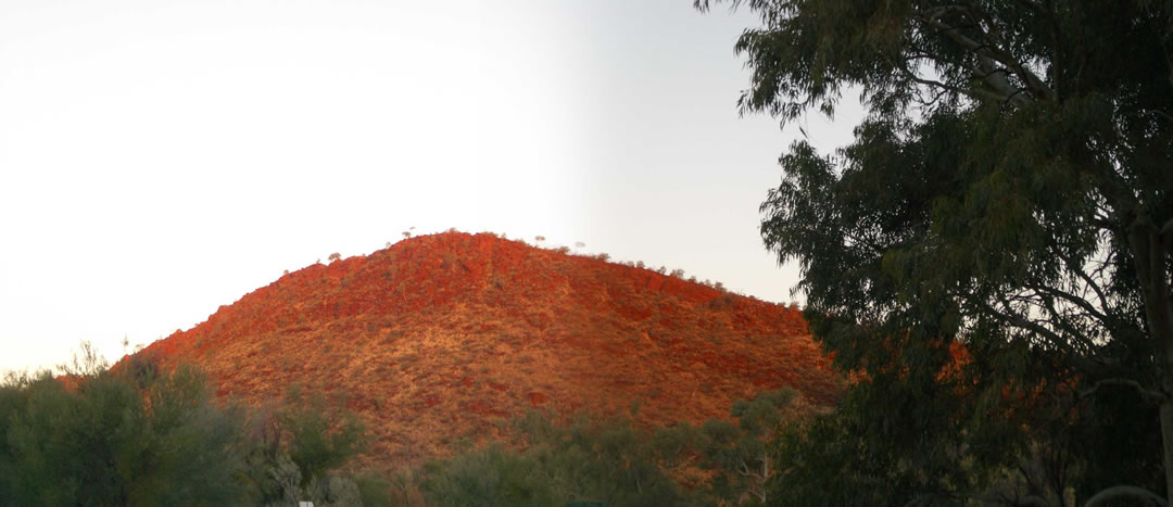 Not THE red rock - just A red rock...