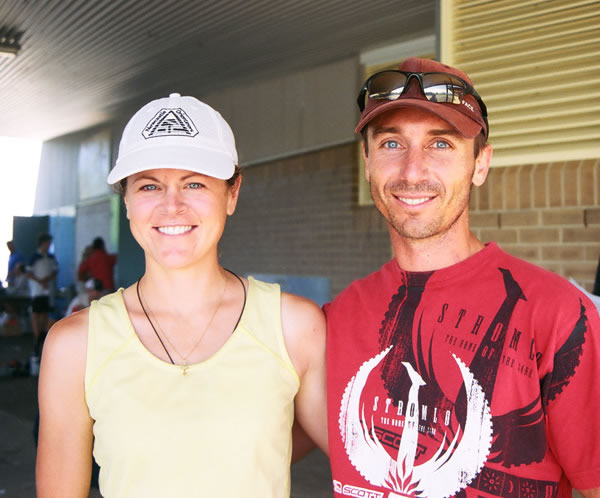 The overall runners-up and winners of the Mixed category, Relene Fenrich and Jeremy Welbourne.