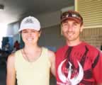 The overall runners-up and winners of the Mixed category, Relene Fenrich and Jeremy Welbourne. (59kb)