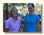 The winning women - Robin and Susan.