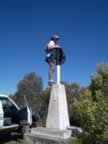 Phil navigates his way to the top of Mt Walker - the start of a new Nav Workshop tradition. (61kb)