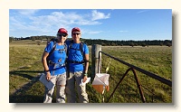 The colour-coordinated team of Cathie Bradstreet & Helen Schrader at #32