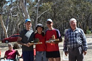 Open & mixed winners, Thomas Brazier, Julie Quinn & David Baldwin