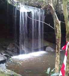 Waterfall on the course